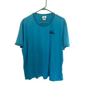 Men’s Lacoste Big Gator Turquoise T-Shirt. Size 8 ( 3X )